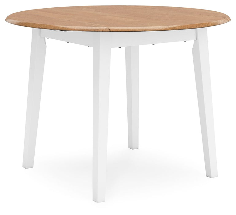Gesthaven - Round Dining Room Drop Leaf Table Set - Tallahassee Discount Furniture (FL)