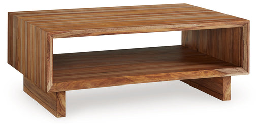 Dressonni - Brown - Rectangular Cocktail Table - Tallahassee Discount Furniture (FL)