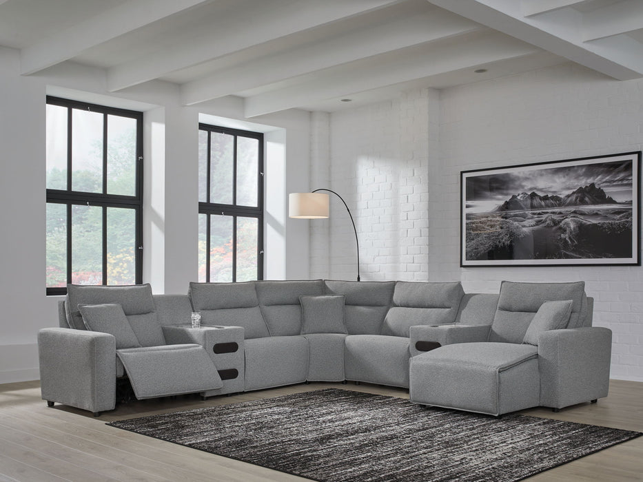 ModMax II - Salt And Pepper - Reclining Sectional - Tallahassee Discount Furniture (FL)