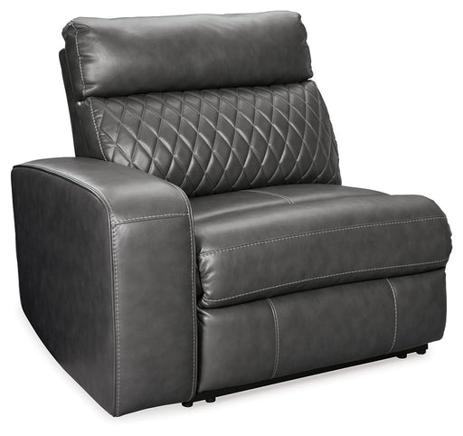 Samperstone - LAF Zero Wall Power Recliner - Gray - Tallahassee Discount Furniture (FL)