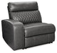 Samperstone - LAF Zero Wall Power Recliner - Gray - Tallahassee Discount Furniture (FL)