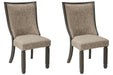 Tyler Creek - Dining UPH Side Chair (Set of 2) - Framed Back - Black / Grayish Brown - Tallahassee Discount Furniture (FL)