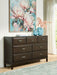 Vanmore - Dark Brown - Dresser - Tallahassee Discount Furniture (FL)