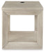 Marxhart - Bisque - Square End Table - Tallahassee Discount Furniture (FL)