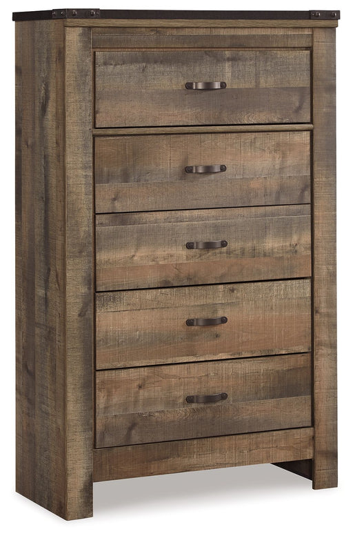 Trinell - Five Drawer Chest - Brown - Tallahassee Discount Furniture (FL)
