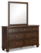 Danabrin - Brown - Dresser And Mirror - Tallahassee Discount Furniture (FL)