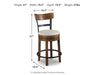 Valebeck - Full Back Swivel Stool - Tallahassee Discount Furniture (FL)