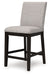 Neymorton - Upholstered Barstool (Set of 2) - Dark Grayish Brown - Tallahassee Discount Furniture (FL)