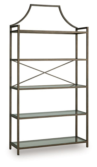 Bernonly - Antique Bronze Finish - Bookcase - Tallahassee Discount Furniture (FL)