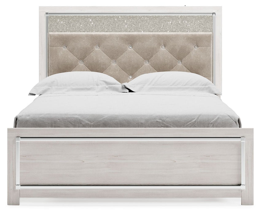 Altyra - White - Queen Panel Bed With Roll Slats - Tallahassee Discount Furniture (FL)