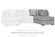Casselbury - Cement - Raf Corner Chaise - Tallahassee Discount Furniture (FL)
