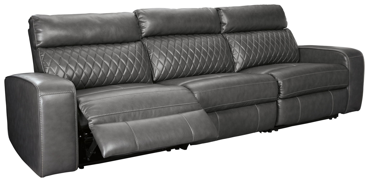 Samperstone - Power Reclining Sectional - Tallahassee Discount Furniture (FL)