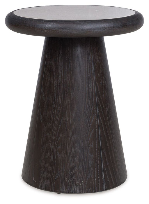 Bracken - French Black - Round End Table - Tallahassee Discount Furniture (FL)