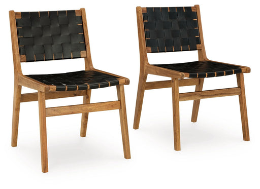 Fortmaine - Brown / Black - Dining Room Side Chair (Set of 2) - Tallahassee Discount Furniture (FL)