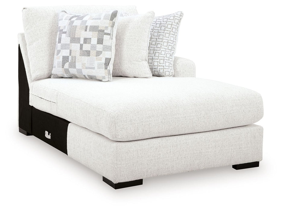 Misty-Lakes - RAF Corner Chaise - Chalk - Tallahassee Discount Furniture (FL)