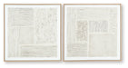 Andorfield - Wall Art Set (Set of 2) - Beige / Black / White - Tallahassee Discount Furniture (FL)