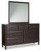Vanmore - Dark Brown - Dresser And Mirror - Tallahassee Discount Furniture (FL)