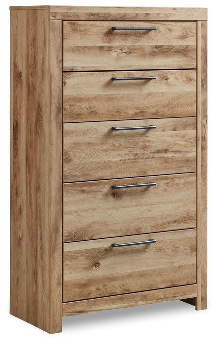 Hyanna - Five Drawer Chest - Tan Brown - Tallahassee Discount Furniture (FL)