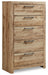 Hyanna - Five Drawer Chest - Tan Brown - Tallahassee Discount Furniture (FL)