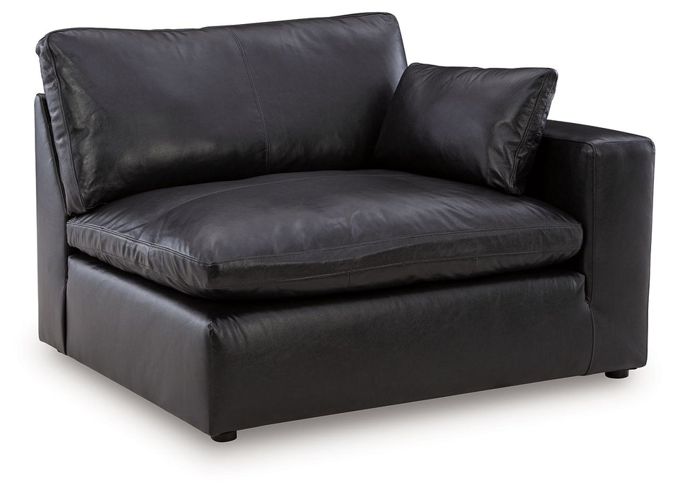 Emilia - RAF Corner Chair - Black - Tallahassee Discount Furniture (FL)