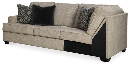 Bovarian - LAF Sofa w/Corner Wedge - Stone - Tallahassee Discount Furniture (FL)