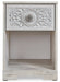 Paxberry - One Drawer Night Stand - Open Cubby - Whitewash - Tallahassee Discount Furniture (FL)