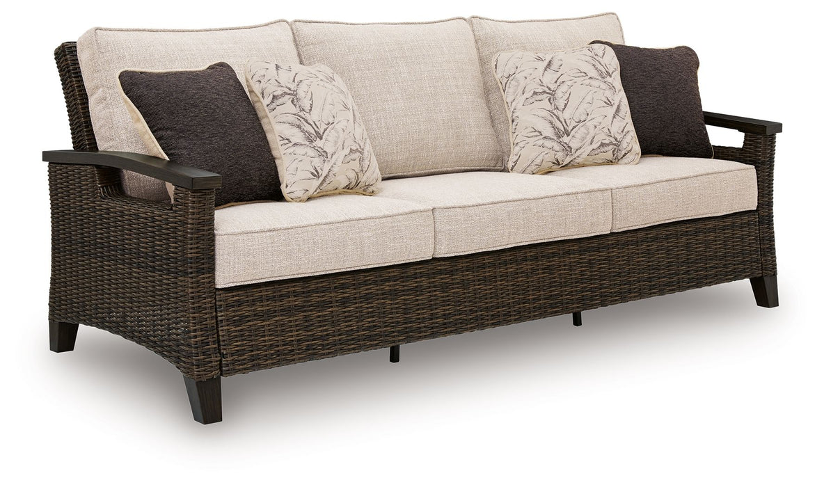 Monterey Point - Sofa With Cushion - Dark Brown - Tallahassee Discount Furniture (FL)