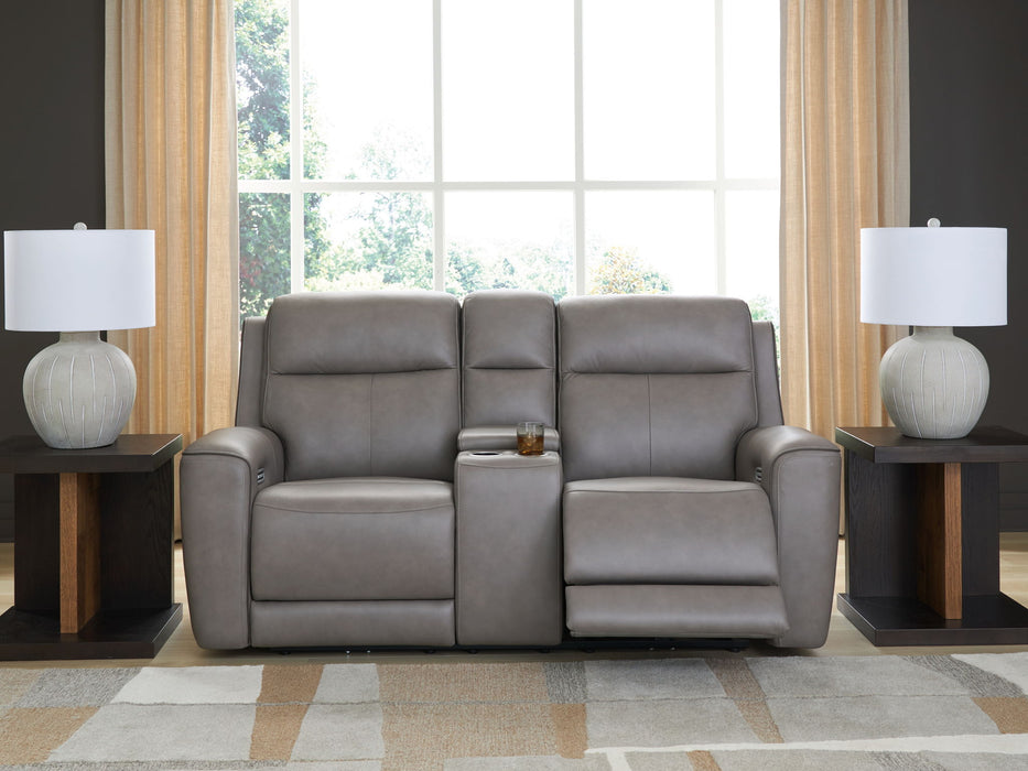 5Z-Comfort - Relaxation - Power Reclining Loveseat with Console / Adj Headrest - Tallahassee Discount Furniture (FL)