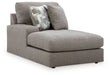 Lindon - LAF Corner Chaise - Smoke - Tallahassee Discount Furniture (FL)