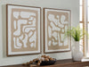 Waldett - Beige / White - Wall Art Set (Set of 2) - Tallahassee Discount Furniture (FL)