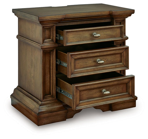 Frantanna - Three Drawer Night Stand - Brown - Tallahassee Discount Furniture (FL)