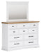 Ashbryn - White / Natural - Dresser And Mirror - Tallahassee Discount Furniture (FL)