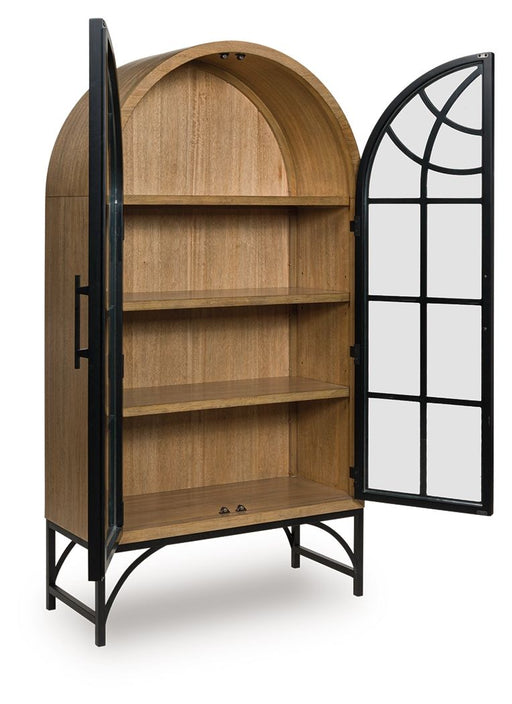 Gwenwich - Natural / Black - Accent Cabinet - Tallahassee Discount Furniture (FL)