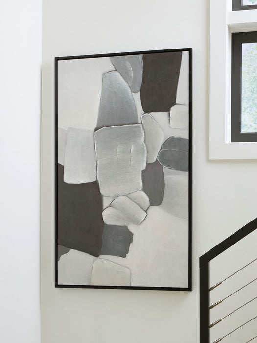 Adilson - White / Gray / Black - Wall Art - Tallahassee Discount Furniture (FL)