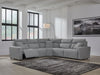 ModMax II - Salt And Pepper - Reclining Sectional - Tallahassee Discount Furniture (FL)