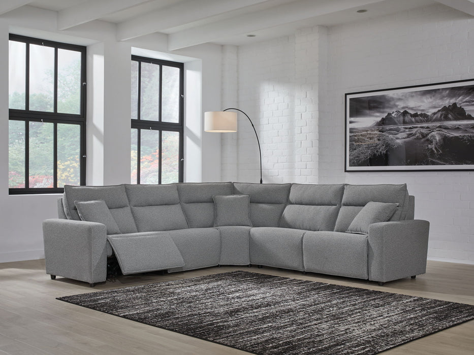 ModMax II - Salt And Pepper - Reclining Sectional - Tallahassee Discount Furniture (FL)