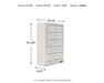 Altyra - White - Five Drawer Chest - Tallahassee Discount Furniture (FL)