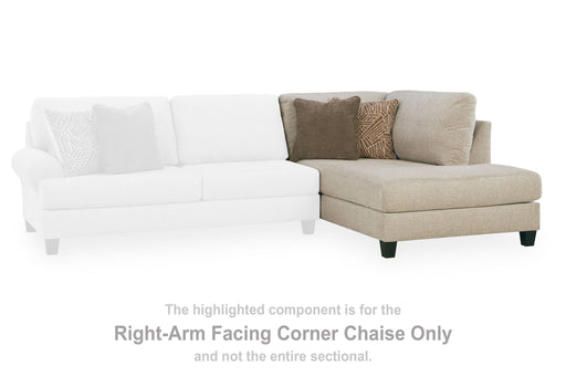 Steelwater Retreat - RAF Corner Chaise - Latte - Tallahassee Discount Furniture (FL)