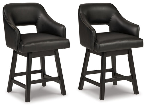 Tallenger - Upholstered Swivel Barstool (Set of 2) - Tallahassee Discount Furniture (FL)
