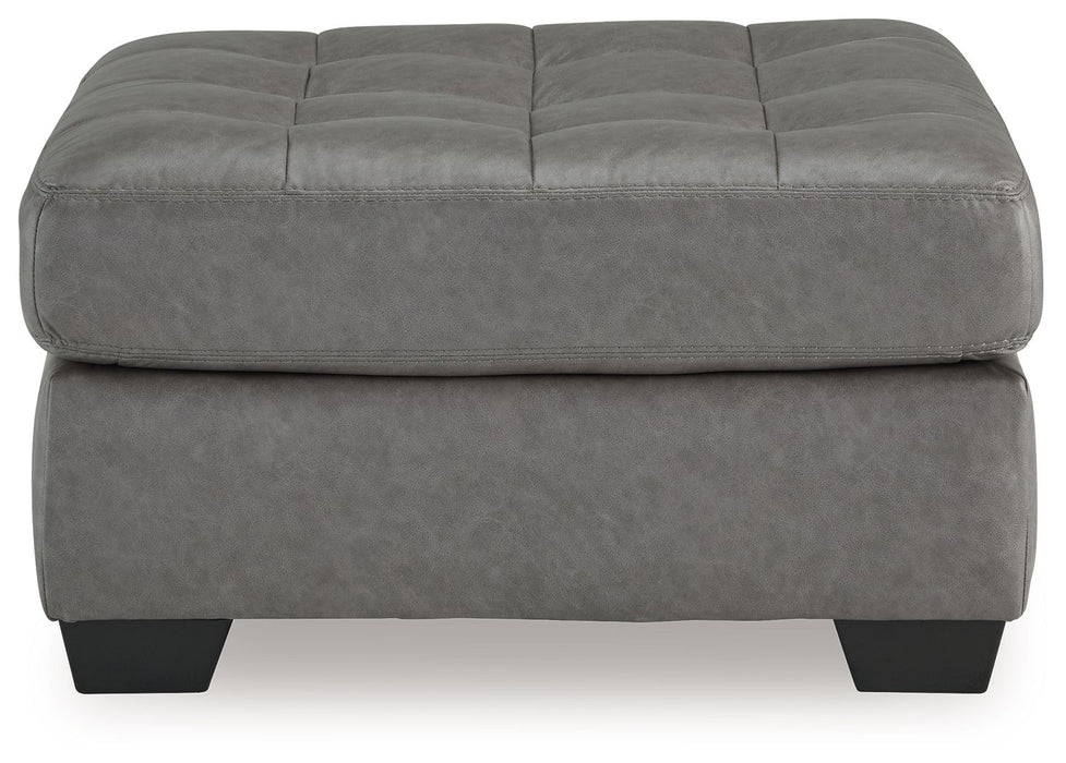 Clairette Court - Alloy - Oversized Accent Ottoman - Tallahassee Discount Furniture (FL)