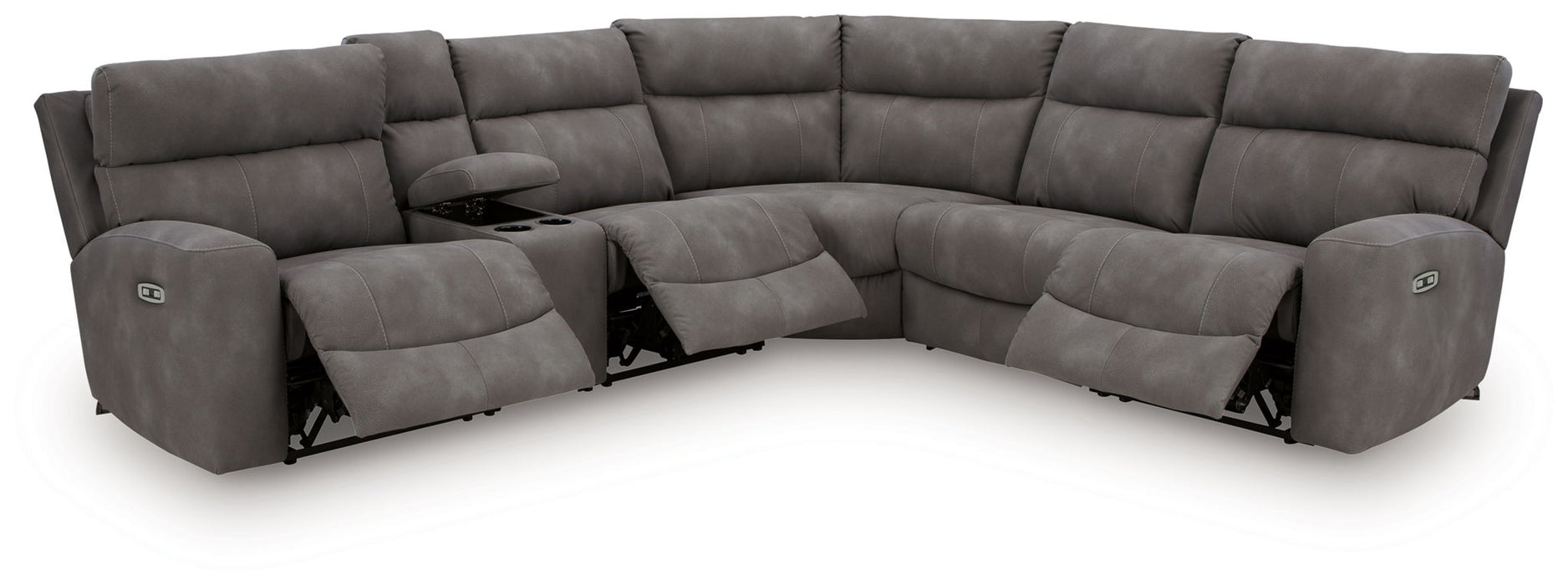 Next-Gen Durapella - Power Reclining Sectional Set - Tallahassee Discount Furniture (FL)