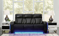 Boyington - 2 Pc. - Power Reclining Sofa And Loveseat - Black - Tallahassee Discount Furniture (FL)