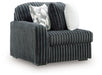 Midnight-Madness - LAF Corner Chair - Gunmetal - Tallahassee Discount Furniture (FL)