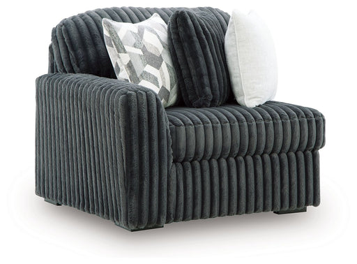 Midnight-Madness - LAF Corner Chair - Gunmetal - Tallahassee Discount Furniture (FL)