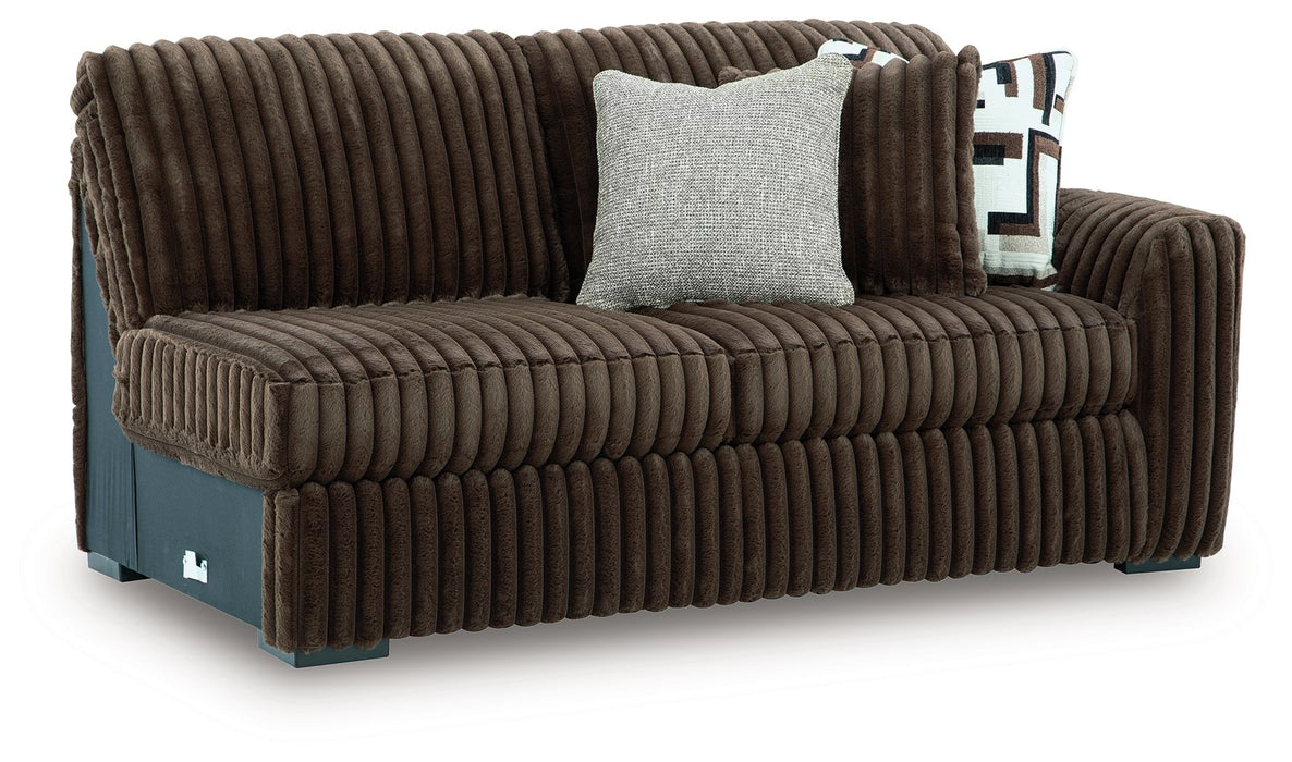 Midnight-Madness - Chocolate - RAF Sofa - Tallahassee Discount Furniture (FL)