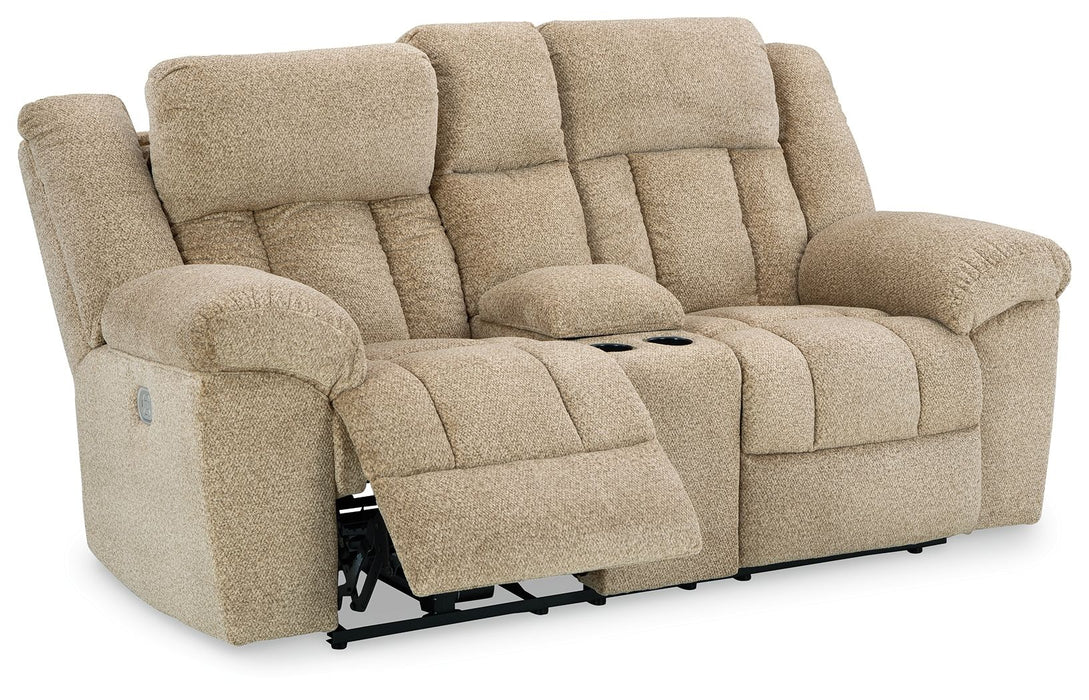 Tip-off - Power Reclining Loveseat With Console / Adj Headrest - Tallahassee Discount Furniture (FL)