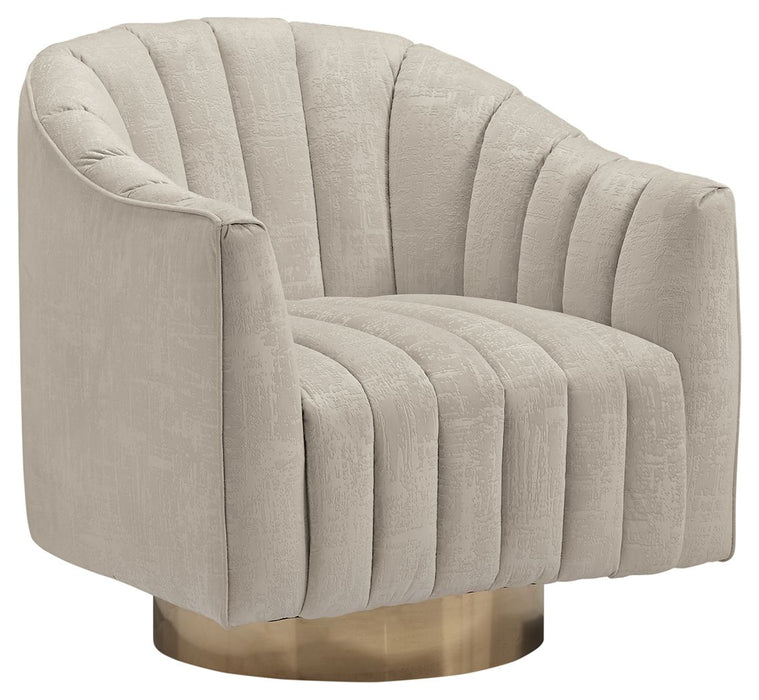 Penzlin - Pearl - Swivel Accent Chair - Tallahassee Discount Furniture (FL)