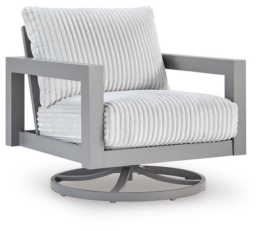 Hurley Park - Swivel Chair With Cushion - Gray - Tallahassee Discount Furniture (FL)
