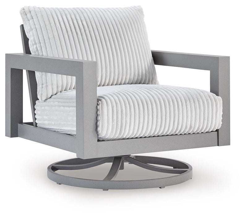 Hurley Park - Swivel Chair With Cushion - Gray - Tallahassee Discount Furniture (FL)