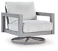 Hurley Park - Swivel Chair With Cushion - Gray - Tallahassee Discount Furniture (FL)